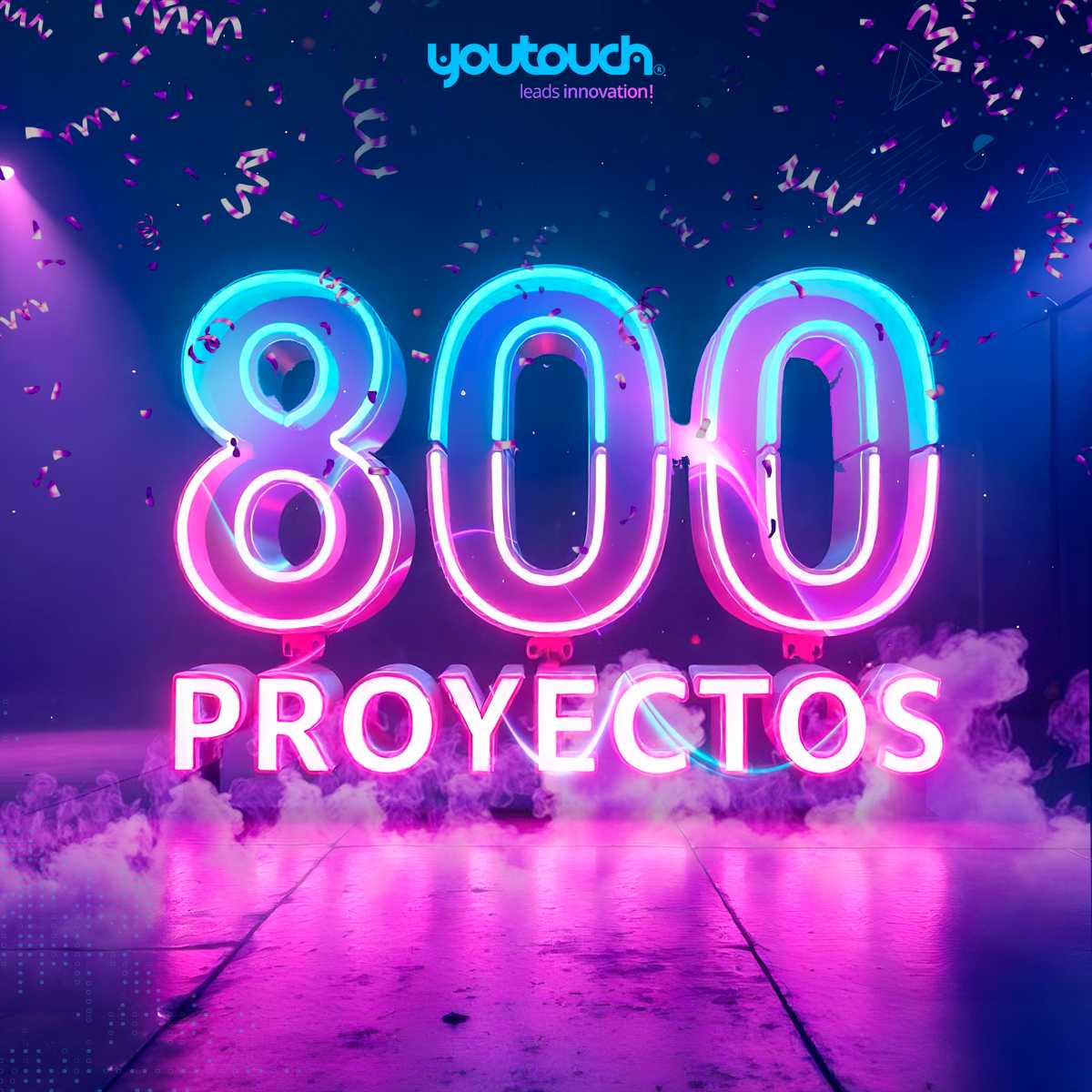 ¡Más de 800 proyectos completados y nuestra misión de liderar con innovación sigue más presente que nunca! 💡